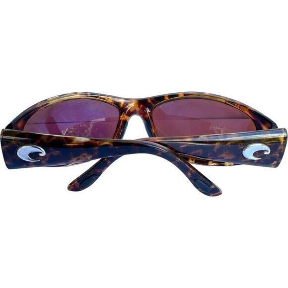 COSTA DEL MAR Sunglasses SW10 Swordfish Tortoise Brown Blue Mirrored Lenses Made - Picture 8 of 9